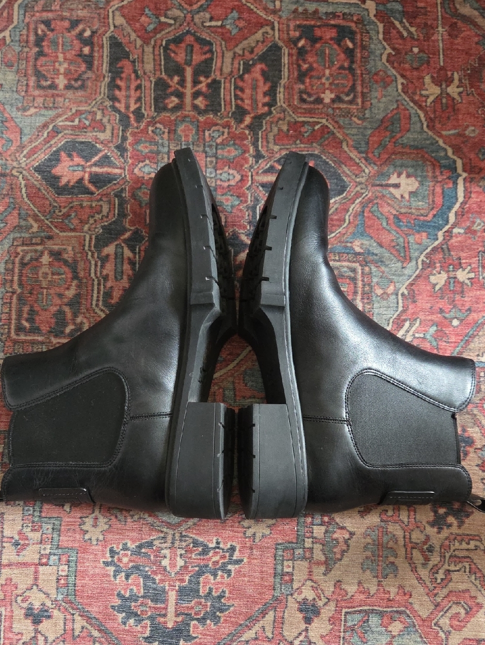Coach Lyden Booties Black leather Chelsea Boots Size 10 - Picture 10 of 10